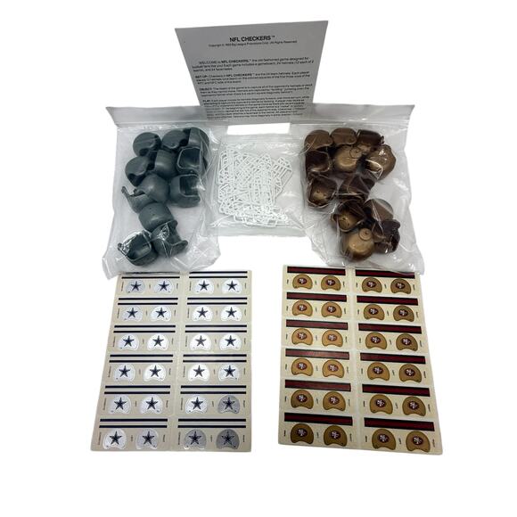 NFL 1993 Dallas Cowboys vs. San Francisco 49ers Checkers - Picture 3 of 6